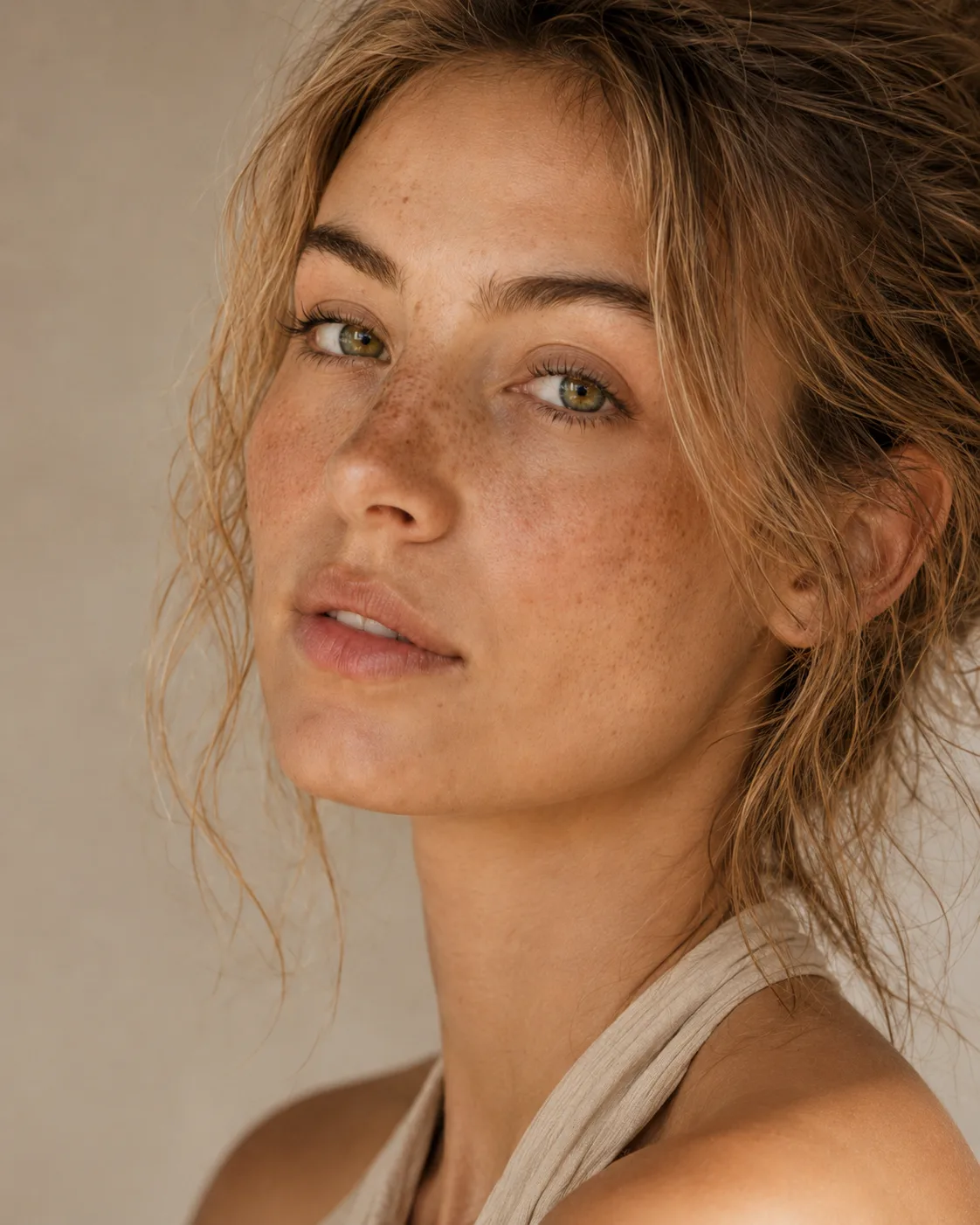 Patiente Dermelia — profil harmonisé après rhinoplastie médicale par acide hyaluronique
