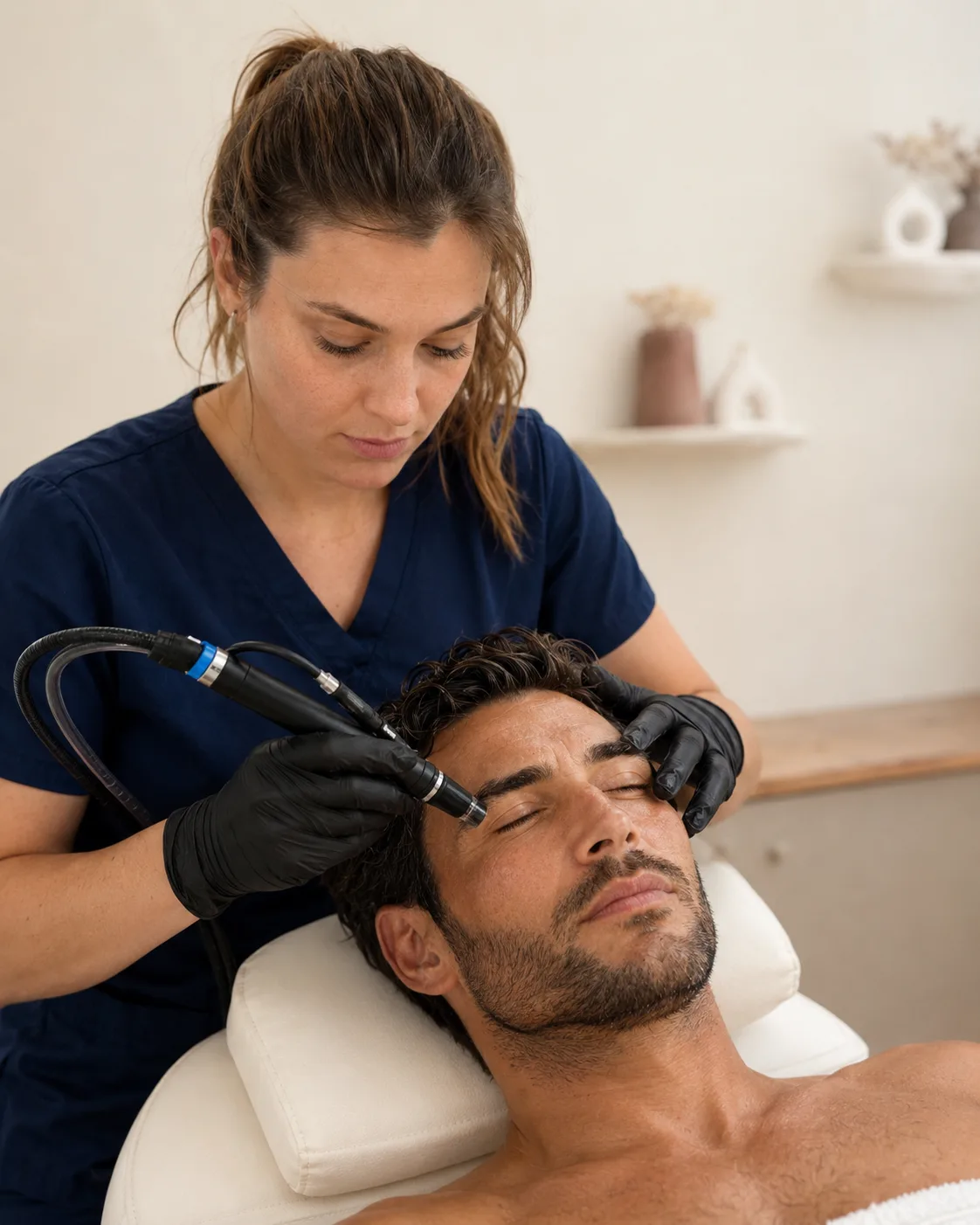 Peeling dermatologique pour affiner le grain de peau